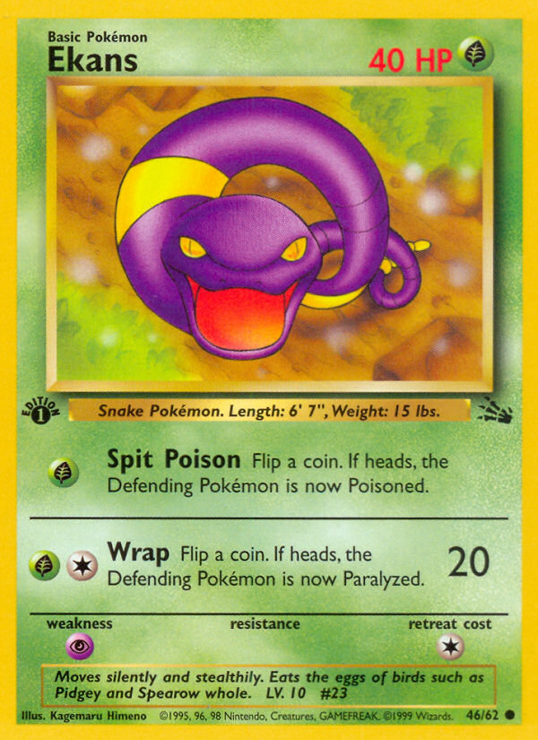 Ekans (46/62) - Fossil