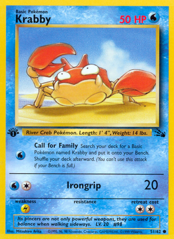 Krabby (51/62) - Fossil