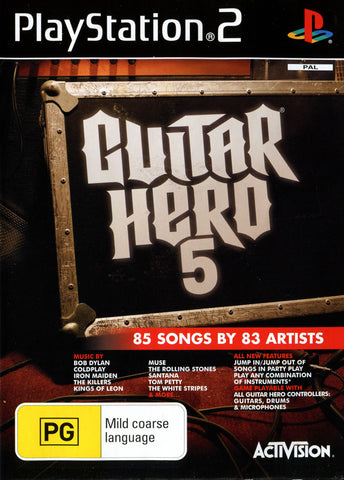 Guitar Hero 5 - PS2 Game