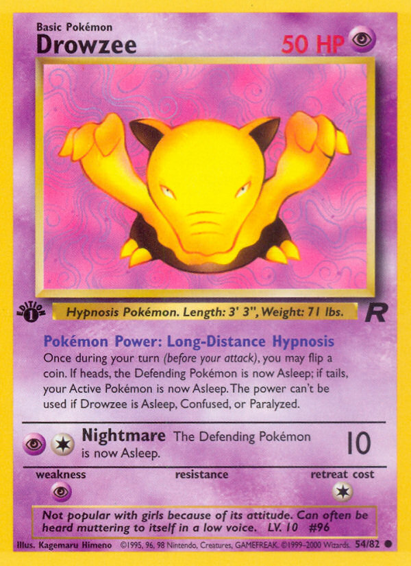 Drowzee (54/82) - Team Rocket