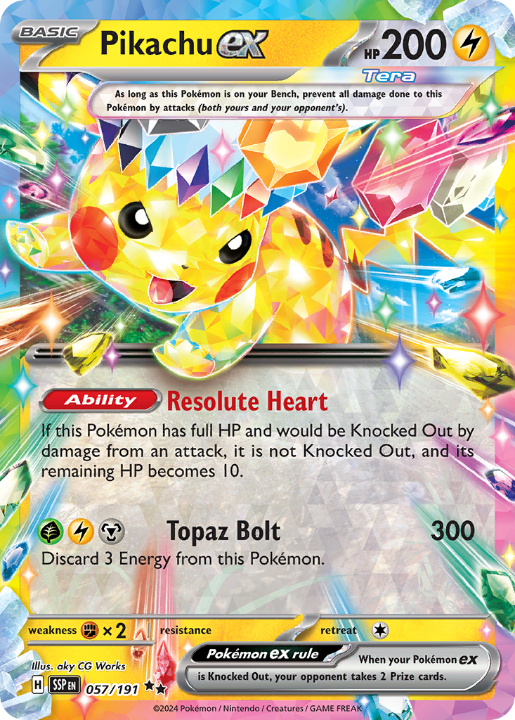 Pikachu ex (57/191) - Surging Sparks