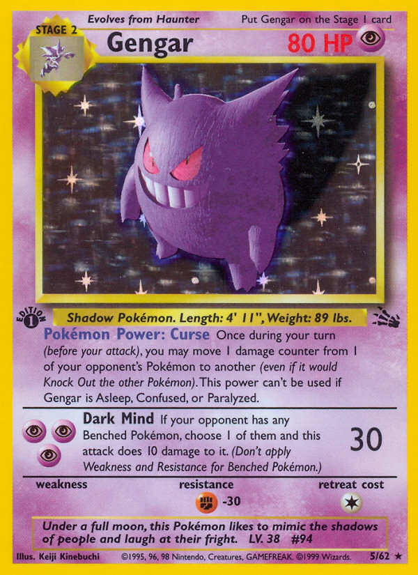 Gengar (5/62) - Fossil