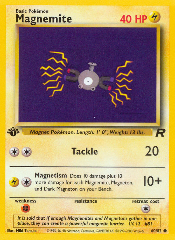 Magnemite (60/82) - Team Rocket