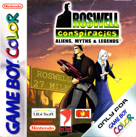 Roswell Conspiracies Aliens Myths Legends - Gameboy Color Game