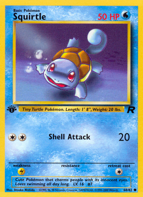 Squirtle (68/82) - Team Rocket