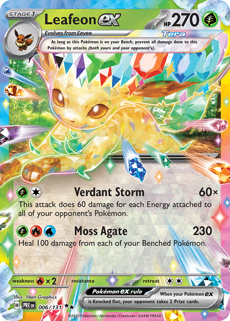 Leafeon ex (6/131) - Prismatic Evolutions