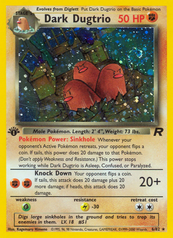 Dark Dugtrio (6/82) - Team Rocket