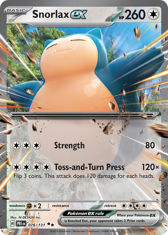 Snorlax ex (76/131) - Prismatic Evolutions