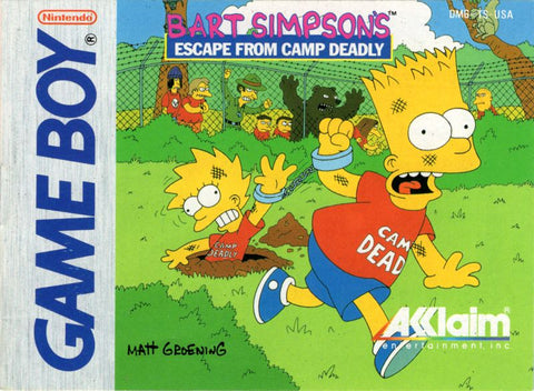 Bart Simpson's Escape from Camp Deadly - Gameboy Game