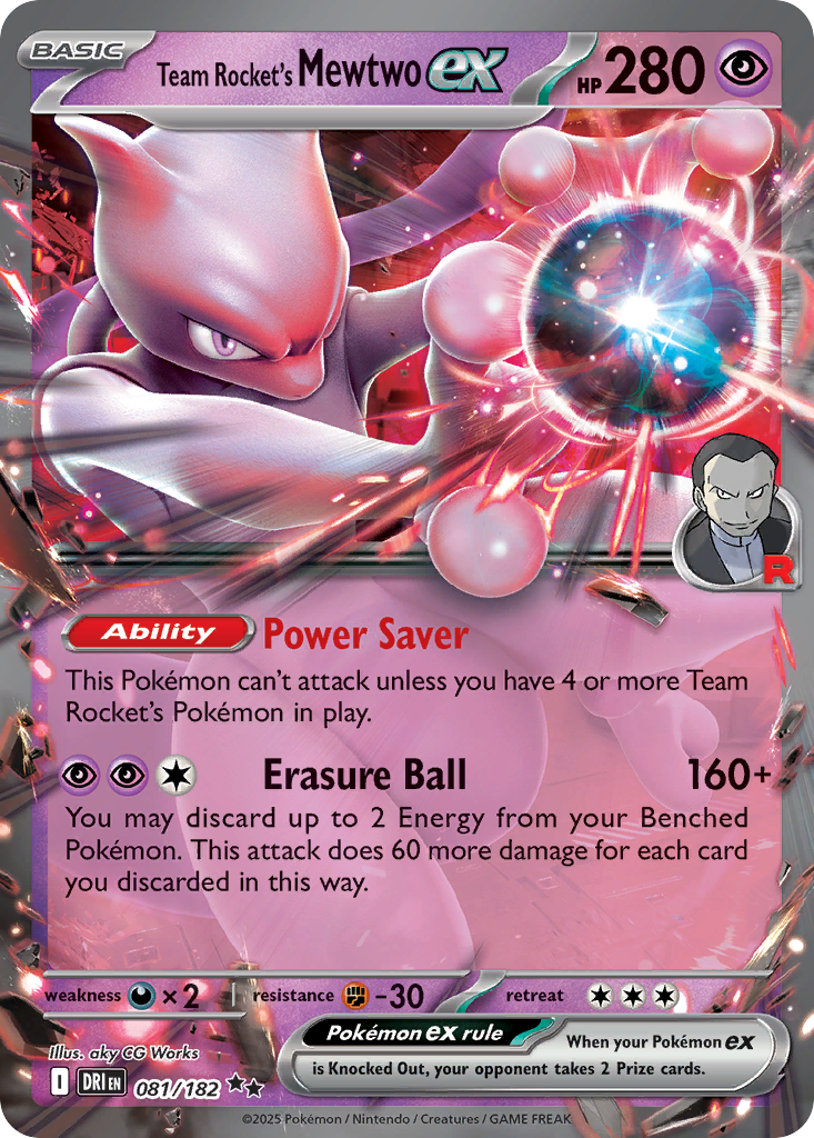 Team Rocket's Mewtwo ex (81/182) - Destined Rivals