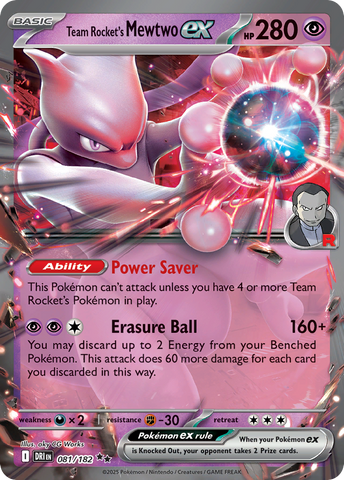 Team Rocket's Mewtwo ex (81/182) - Destined Rivals