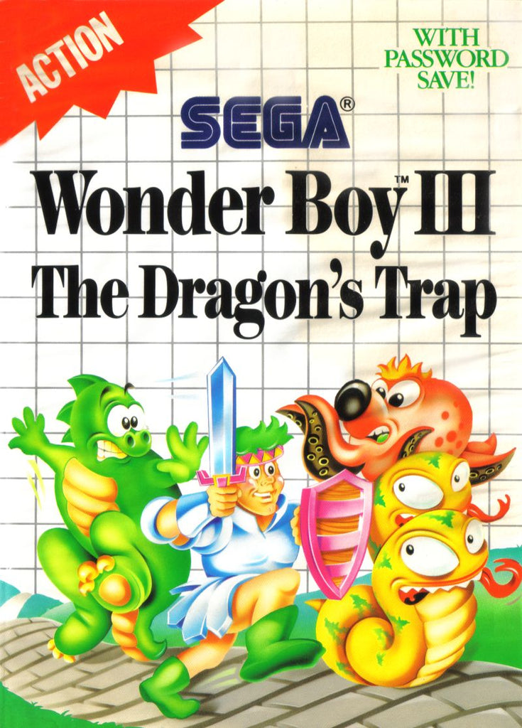 Wonder Boy III the Dragon's Trap - Sega Master System Game