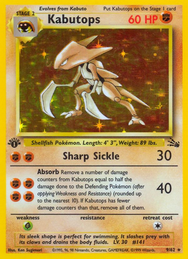 Kabutops (9/62) - Fossil