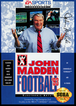 John Madden Football '93 [Championship Edition] - Sega Genesis Game
