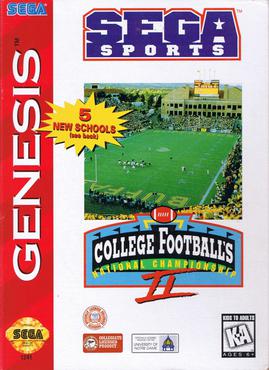 College Football's National Championship II - Sega Genesis Game cover art