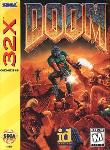 Doom - Sega 32X Game front cover