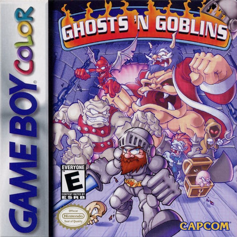 Ghosts 'n Goblins - Gameboy Color Game front cover