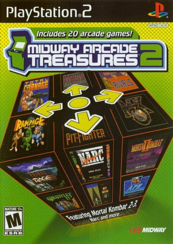 Midway Arcade Treasures 2 - PS2 Game front cover