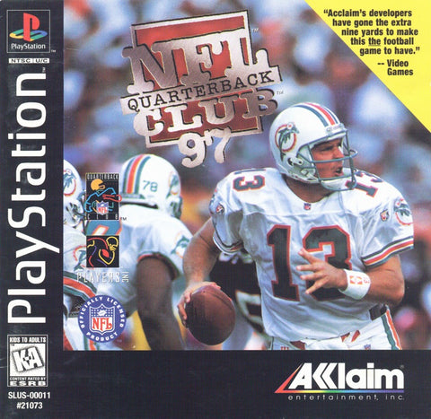 NFL Quarterback Club 97 - PS1 Game front cover