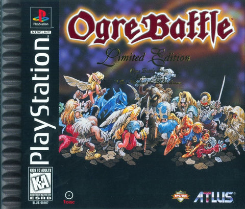Ogre Battle - PS1 Game front cover