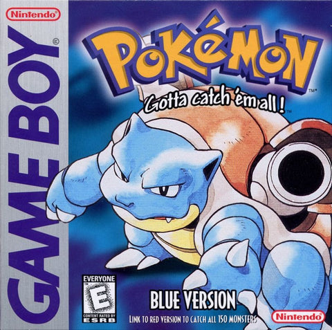 Pokemon Blue - Gameboy Game front cover