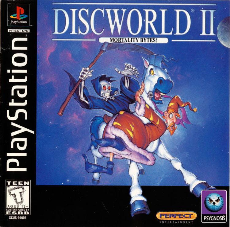 DiscWorld II Mortality Bytes - PS1 Game