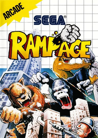 Rampage - Sega Master System Game front cover