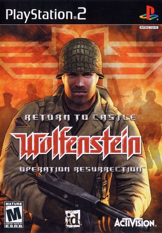 Return to Castle Wolfenstein - PS2 Game front cover