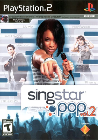 SingStar Pop Vol. 2 - PS2 Game front cover