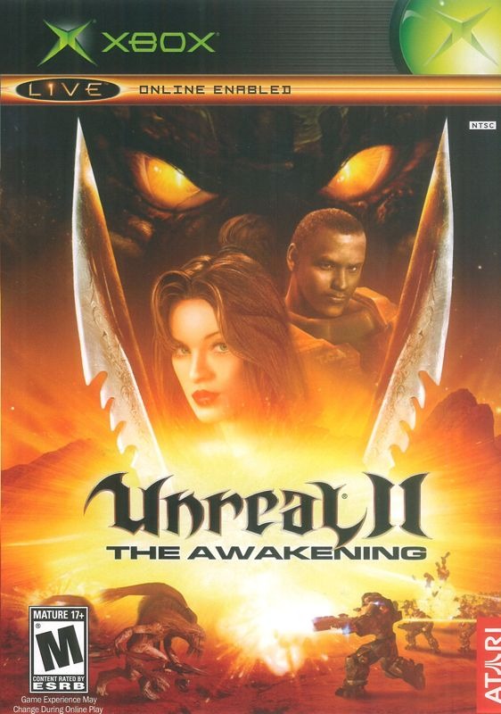 Unreal II The Awakening - Xbox Game front cover