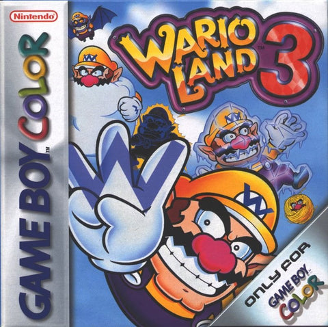Wario Land 3 - Gameboy Color Game front cover