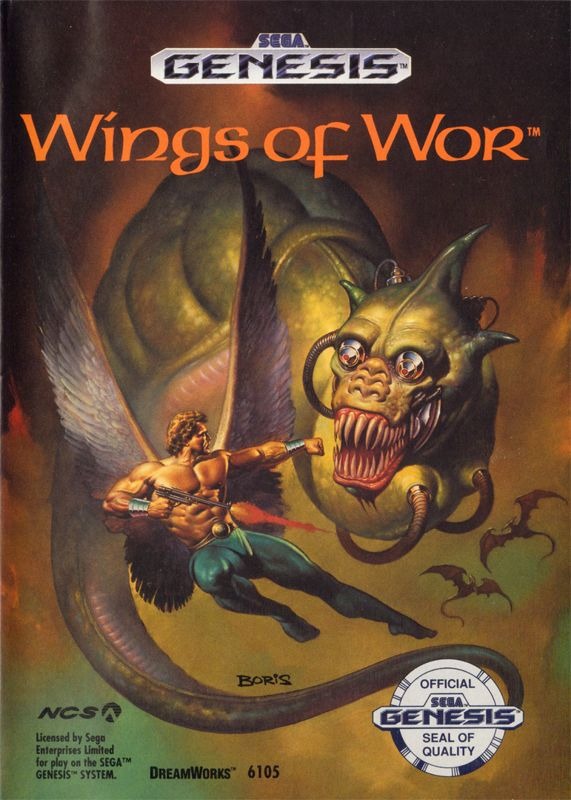 Wings of Wor - Sega Genesis Game front cover