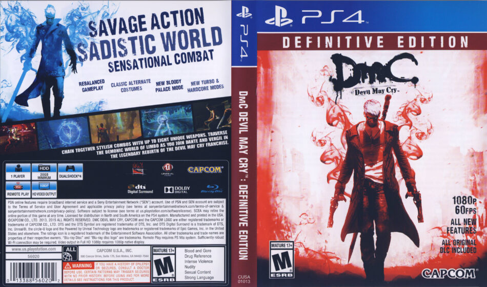 Dmc Devil May Cry Definitive Edition Ps4 Game 8 Bit Legacy